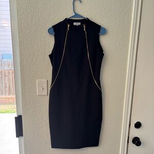 Elegant Black Sleeveless Dress by Calvin Klein size 8